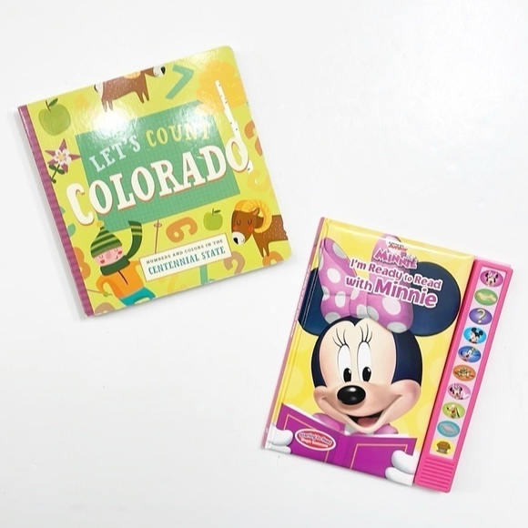 Let’s Count Colorado + I’m Ready to Read with Minnie baby books - Picture 1 of 2